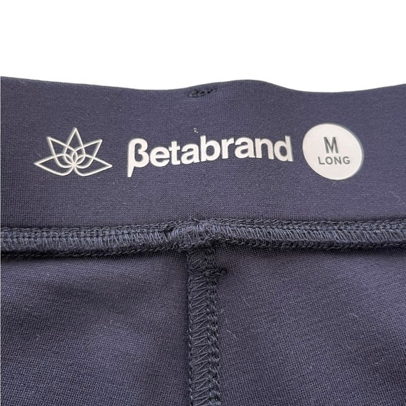 Betabrand Classic Dress Pant Yoga Pant | Straight, medium Long, Navy Blue - Picture 7 of 11